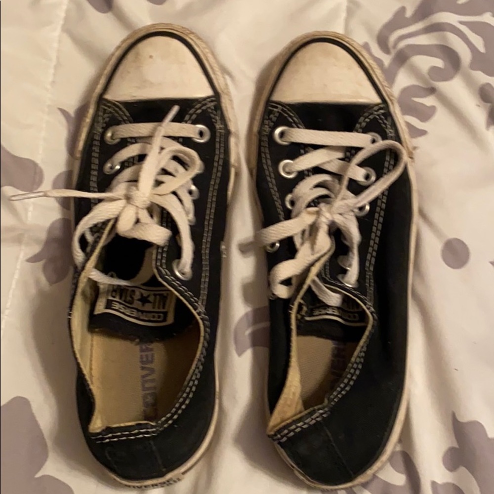 Black Canvas Converse Sneakers